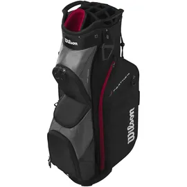 Wilson Feather Cartbag, Schwarz/Grau/Rot