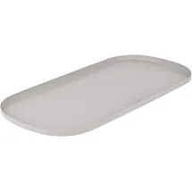 EGLO Living Dekotablett Savant, Tablett zum Dekorieren im minimalistischen Design, Deko Serviertablett aus Metall in Grau, Servierplatte 46 x 21 cm