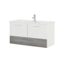 Sconto Waschtischunterschrank Onda 96 x 51 cm Grau/Weiß/Mehrfarbig