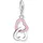 Thomas Sabo Herz Charm-Anhänger Silber rosa 2013-007-9