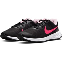 Nike Revolution 6 Sneaker, Black Hyper Pink Pink Foam, 38.5 EU