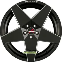 Borbet A 8,0 x 18 5 x 112 ET37 MB66,5 Schwarz Matt