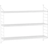 [en.casa] Modulares Wandregal Strängnäs 3er Set Weiß