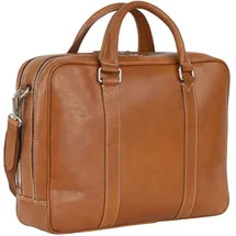 LEONHARD HEYDEN Bergamo Aktentasche Leder 41 cm Laptopfach braun
