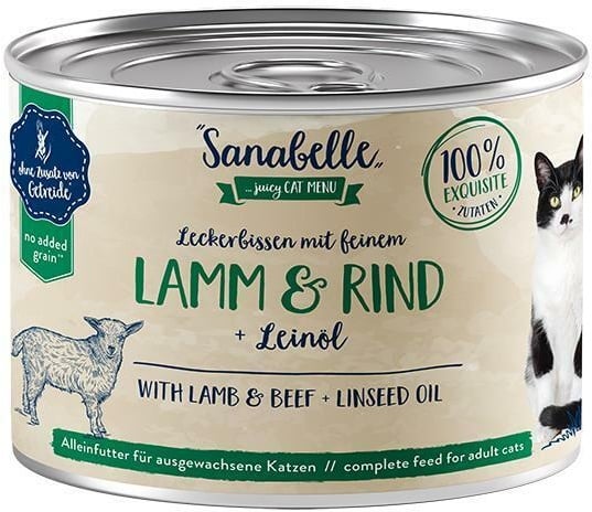 SANABELLE Lamm & Rind 400 g Nassfutter für ausgewachsene Katzen