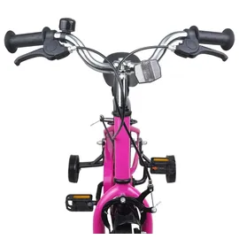 vidaXL Kinderfahrrad 16 Zoll pink/schwarz