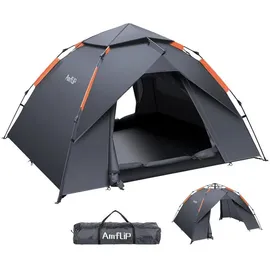 luxuskollektion Camping Zelt Automatisches 3 Mann Instant Pop Up Kuppelzelt 4