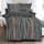 KAEPPEL Curvy Gestreift Grau 155 x 220 cm + 80 x 80 cm