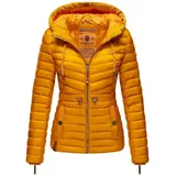 Marikoo Damen Übergangsjacke leichte Stepp-Jacke mit Kapuze Aniyaa Yellow Gr. S - S