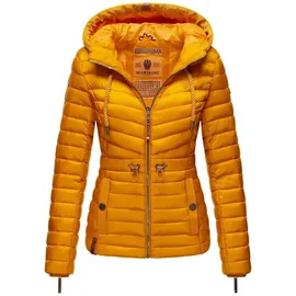 Marikoo Damen Übergangsjacke leichte Stepp-Jacke mit Kapuze Aniyaa Yellow Gr. S - S