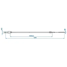PRO PLUS Bremsseil Anhänger 1020/1216 universal mit Glocke Ø26mm passend Fur Al Ko 97