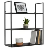 mömax Wandregal 100 x 20 x 20 cm Schwarz