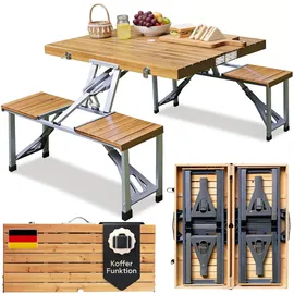 CASARIA Campingtisch klappbar Braun