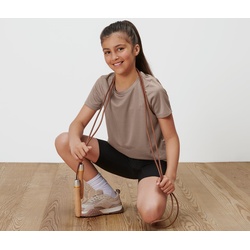 Tchibo - 2 Kinder-Sportshirts - Mädchen - Gr. 146/152 - schwarz