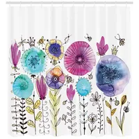 ABAKUHAUS Duschvorhang Libelle 175 x 220 cm blau