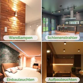 Lumiled GU10 Lampe 6W 580 Lm Leuchtmittel 4000K neutralweiß Strahler Spot, ersetzt 50W Halogenlampen 120° Reflektorlampen 10 Stück Lampen