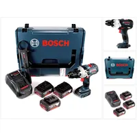 Bosch Professional, Bohrmaschine + Akkuschrauber, Bosch GSB 18V-85 C Akku Schlagbohrschrauber 18V 85Nm 1/2" Brushless + 3x Akku 5,0Ah + Ladegerät + L- (Akkubetrieb)