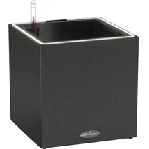 LECHUZA Canto Stone 30 low LED 30 x 30 x 30 cm graphitschwarz