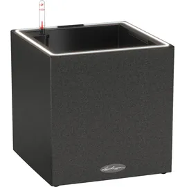 LECHUZA Canto Stone 30 low LED 30 x 30 x 30 cm graphitschwarz