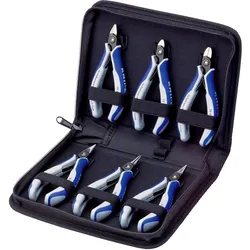 KNIPEX Elektronikzangen-Set mit Werkzeugen für Arbeiten an elektronischen Bauteilen 212 mm - 002016P
