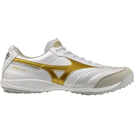 Mizuno Morelia Sala Elite TF Herren Weiß/Football Gold/Galaxy Silver 45