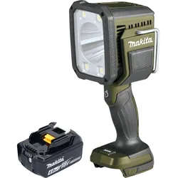 Makita, Arbeitsleuchte, DML 812 M1 Akku Handstrahler 18 V 1250 lm LED Olive Grün Outdoor Adventure Sonderedition + (1250 lm)