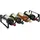 Relaxdays Weinregal 40 x 9,5 x 20 cm Schwarz