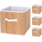 MCW Faltbox C21 32 x 32 x 32 cm 4-tlg. naturfarben