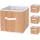 MCW Faltbox C21 32 x 32 x 32 cm 4-tlg. naturfarben