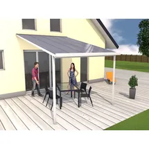 Gutta Terrassenüberdachung Typ D 306 x 406 cm weiß