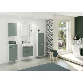 WELLTIME Hängeschrank WELLTIME "Matera", grün (gruen), B:40cm H:64cm T:20cm, Holzwerkstoff, MDF, Schränke, Hängeschrank, Breite 40 cm, mit hochwertigen matten MDF-Fronten