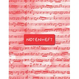 Independently published Notenheft: Blanko Notenheft - Geeignet für Anfänger und Fortgeschrittene - 120 Seiten -DIN A4 - Große Lineatur - Musik Schreibheft - Blanko Notenheft