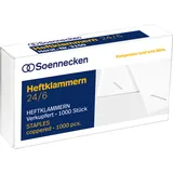 SOENNECKEN Heftklammern 3150 24/6 verkupfert 1.000 St./Pack.