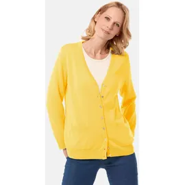GOLDNER Uni Merino-Cardigan Gelb 52