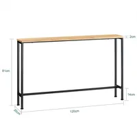 SoBuy FSB19-L-E Konsolentisch 120x81x20 schwarz