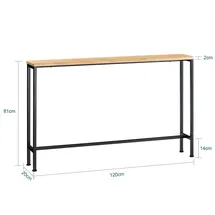 SoBuy FSB19-L-E Konsolentisch 120x81x20 schwarz