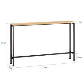 SoBuy FSB19-L-E Konsolentisch 120x81x20 schwarz
