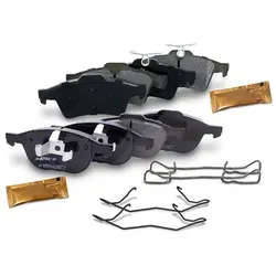 Bestprice 8x Bremsbeläge + Zubehör Vorne + Hinten für Ford, Mazda, Volvo