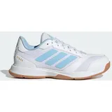 adidas Ligra 8 Indoor Schuh - Cloud White / Clear Sky / Gold Metallic - 40 EU 40 EU