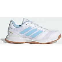 adidas Ligra 8 Indoor Schuh - Cloud White / Clear Sky / Gold Metallic - 40 EU 40 EU