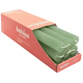 Bolsius Rustik Stabkerzen 270 mm olivgrün 9 St.