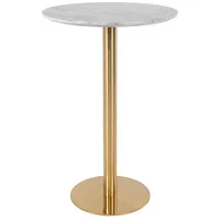 VCM ebuy24 Bartisch Bolzano Weiß 70 x 70 cm