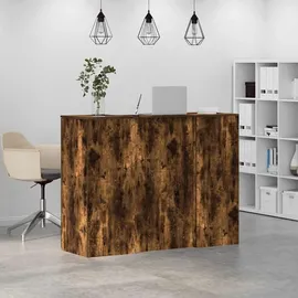 vidaXL Empfangstheke Räuchereiche 135x50x103,5 cm Holzwerkstoff