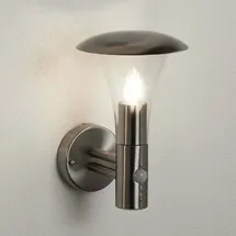 Searchlight Wand Spot Lampe Edelstahl 28,0 cm spritzwassergeschützt IP44 transparent