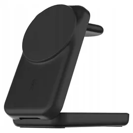 Belkin UltraCharge faltbare magnetische 3-in-1-Ladestation mit Qi2 25W schwarz, eckig
