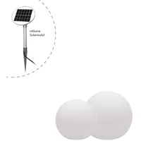 2er Globe-Set  (30 & 40 cm) (Solar) LED WW