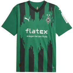 PUMA Herren Fantrikot BMG Away Jersey Replica, POWER GREEN-PUMA BLACK, 3XL