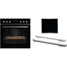 AEG FXHS24M61 (schwarz + OIX64A00XB), 60 cm, Schwarz/Edelstahl