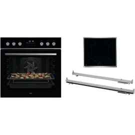AEG FXHS24M61 (schwarz + OIX64A00XB), 60 cm, Schwarz/Edelstahl