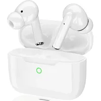 Bluetooth-Kopfhörer mit Rauschunterdrückung, 35 Stunden Wiedergabezeit Funk-Kopfhörer with Touch Control, IPX7 Waterproof with HiFi Stereo Headp... - Weiß